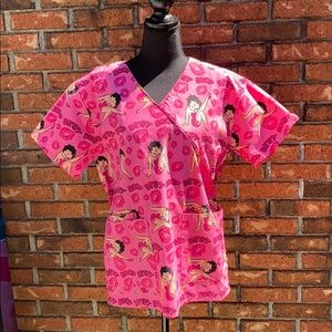 Betty Boop scrub top